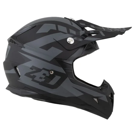 Motokrosová helma ZED X1.9 Targa šedá matná/černá