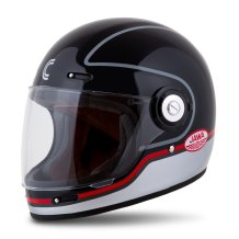 Integrálna prilba CASSIDA Fibre Jawa Sport čierna/strieborna/červená