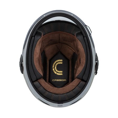 Integrální přilba CASSIDA Fibre Jawa Sport černá/stříbrná/zlatá - Velikost: S