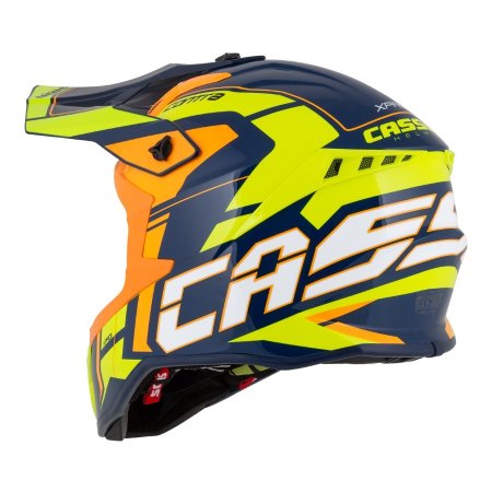 Motokrosová prilba CASSIDA Cross Pro 2 Contra modro/oranžovo/fluo žltá