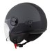 Otevřená helma na motorku ZED C35 šedá matná/černá