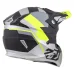 Motokrosová helma ZED X1.9 Tendo černá matná/tmavě šedá/světle šedá/žlutá fluo