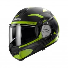Překlápěcí helma na motorku LS2 FF906 Advant Revo černá/žlutá fluo