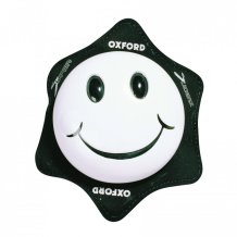 Kolenní slidery OXFORD Smiley bílé na motorku