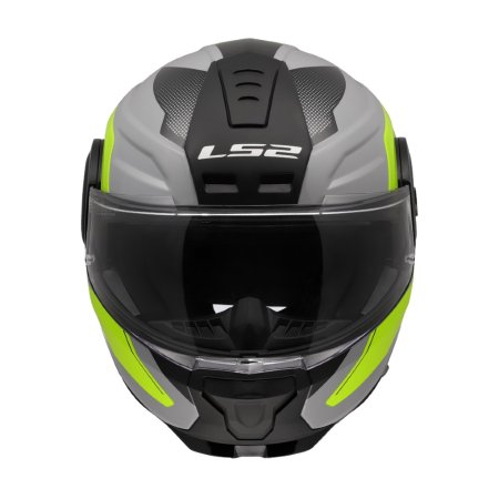Vyklápěcí přilba na motorku LS2 FF902 Scope II Duria šedá/žlutá fluo