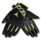 Rukavice letní moto SECA X-Stretch černá/žlutá fluo