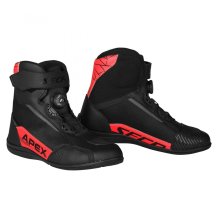 Boty na motorku SECA Apex PRO černé/červené fluo