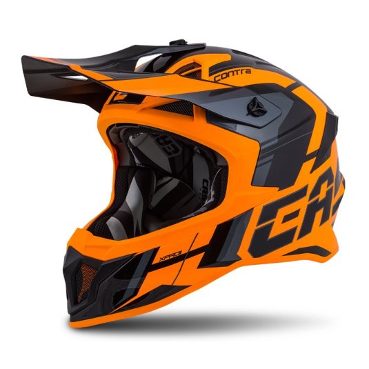 Motokrosová přilba CASSIDA Cross Pro 2 Contra černo/šedo/oranžová