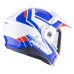 Výklopná helma na motorku SCORPION ADX-2 LEWIS bílo/modro/červená