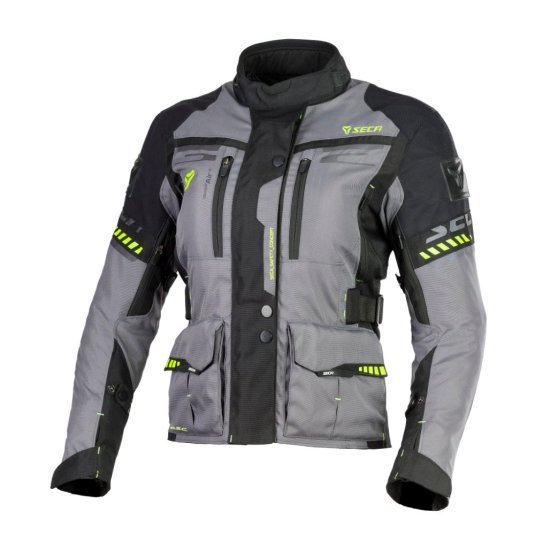 Dámská moto bunda SECA Arrakis II Lady šedo/černá