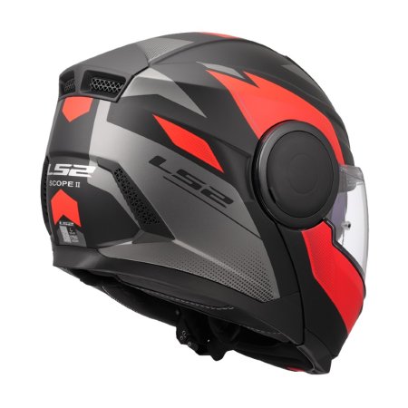 Vyklápěcí přilba na motorku LS2 FF902 Scope II Duria černá matná/červená