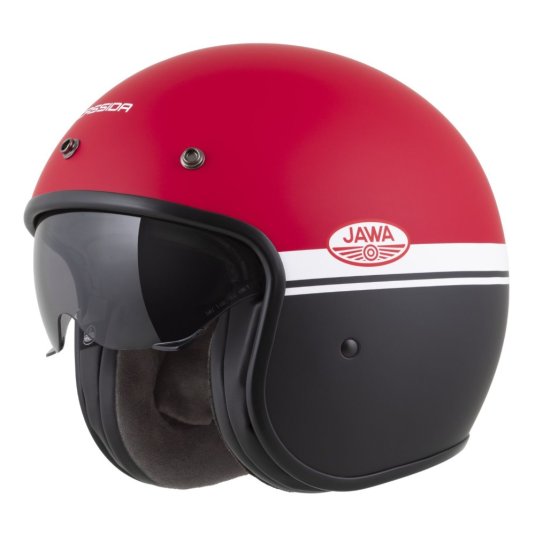 Helma na motorku CASSIDA Oxygen 2.0 JAWA OHC červená/černá/bílá