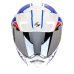 Výklopná helma na motorku SCORPION ADX-2 LEWIS bílo/modro/červená