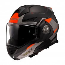 Překlápěcí helma na motorku LS2 FF901 Advant X Oblivion černá/šedá/červená