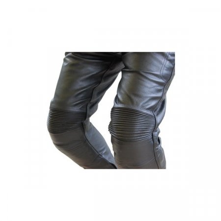 Kožené moto kalhoty pánské L&J RUSH černé - Velikost kalhot: 3XL