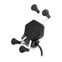 Držiak na mobil na motorku BIKETEC RAM XL s nabíjačkou USB