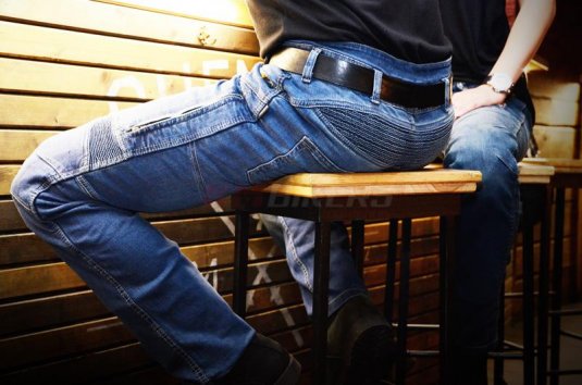 Kevlarové jeansy TRILOBITE 661 Parado TUV prodloužené modré - Velikost kalhot Long: 34 Long