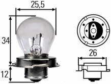 Žiarovka s3 HELLA 12V 15W p26s