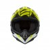 Motokrosová helma ZED X1.9 černo/bílá/žlutá fluo