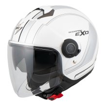 Otevřená přilba SCORPION Exo-City Scoot bílo/stříbrná