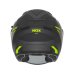 Otevřená helma na motorku NOX N130 Myst černá matná/žlutá fluo
