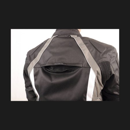 Textilní bunda na motocykl  L&J STREET černo/šedá
