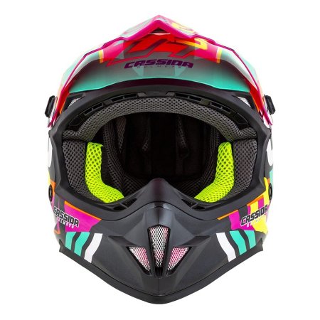 Motokrosová prilba CASSIDA Cross Cup Sonic multicolor