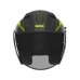 Otevřená helma na motorku NOX N130 Myst černá matná/žlutá fluo
