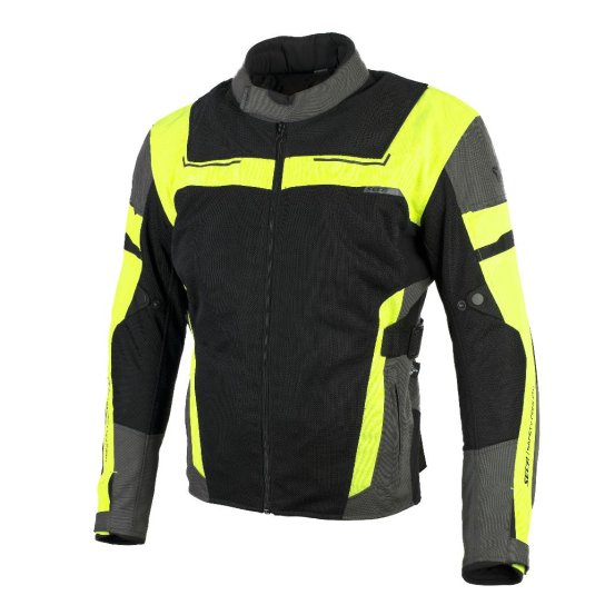 Moto bunda SECA Orkan II čierna/žltá fluo