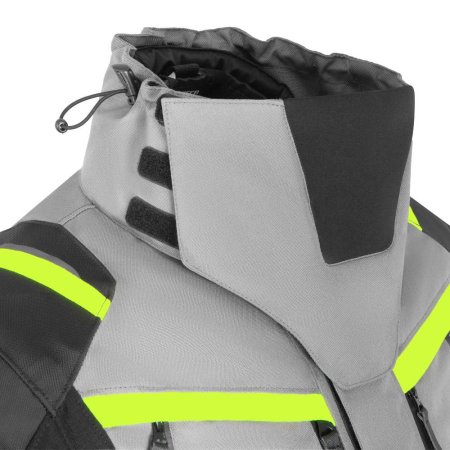 Bunda na motorku SECA Arrakis III šedo/černá/žlutá fluo