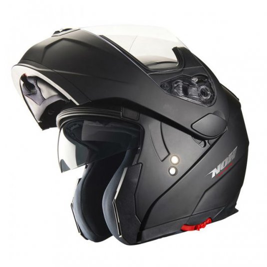 Vyklápěcí moto helma NOX N964 černá matná