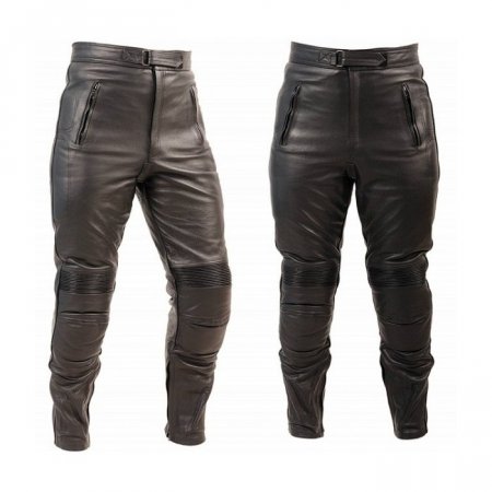 Kožené moto nohavice pánske L&J RUSH čierne - Velikost kalhot: S