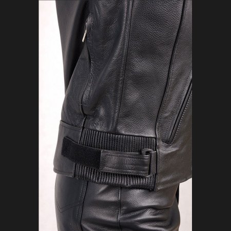 Kožená bunda na motorku L&J TRADE černá - Velikost oblečení: 6XL