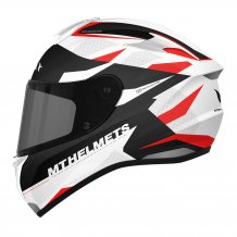 Moto helma MT Targo Enjoy červeno/bílá