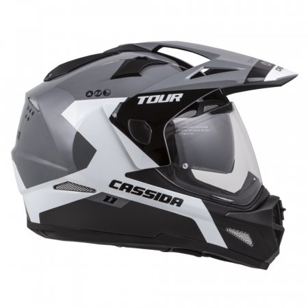 Enduro helma CASSIDA Tour 1.1 Spectre černo/šedo/bílá