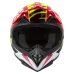 Motokrosová helma ZED X1.9 Targa červená/žlutá fluo/černá/bílá