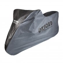 Interiérová plachta na motorku OXFORD Dormex černo/šedá