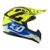 Motokrosová helma ZED X1.9 Targa žlutá fluo/modrá/černá/bílá