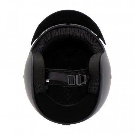 Retro helma na motorku MTR Jet černá matná - Velikost: L