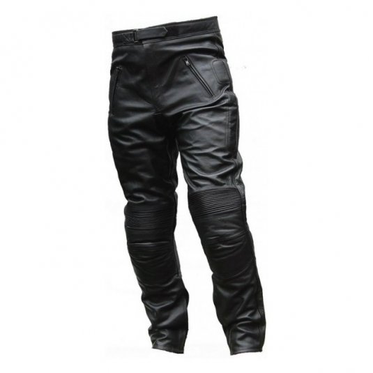 Kožené moto kalhoty pánské L&J RUSH černé - Velikost kalhot: 2XL