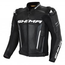 Kožená bunda na motorku SHIMA Bandit černá