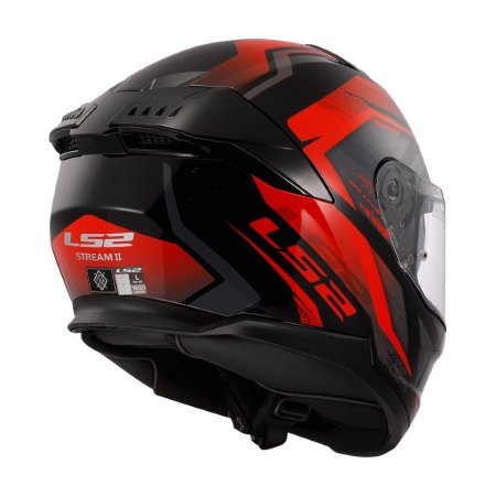 Integrální přilba na motorku LS2 FF808 Stream II Fury černo/červená