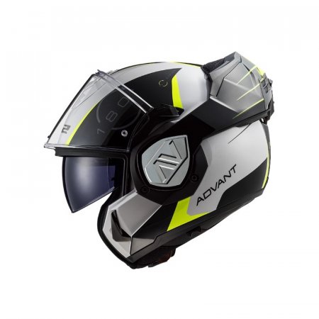 Překlápěcí helma na motorku LS2 FF906 Advant Codex bílá/čená/žlutá fluo