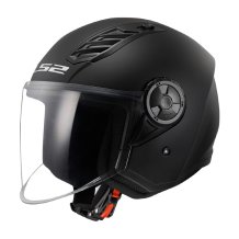 Otevřená přilba na motorku LS2 OF616 Airflow II Solid černá matná