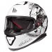 Dámská helma na motorku MT Thunder 3 Vlinder bílá/černá