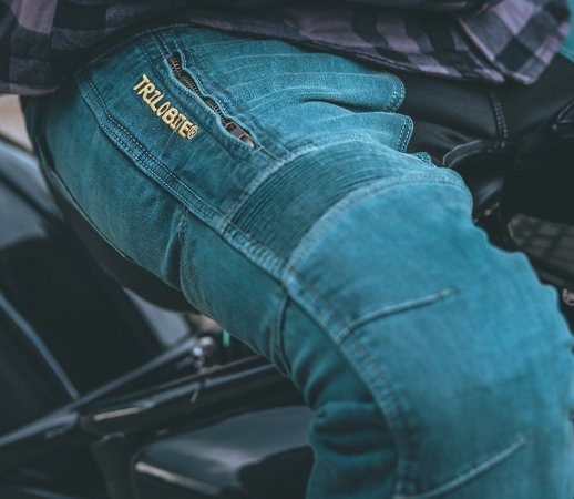 Kevlarové jeansy TRILOBITE 661 Parado SLIM prodloužené modré