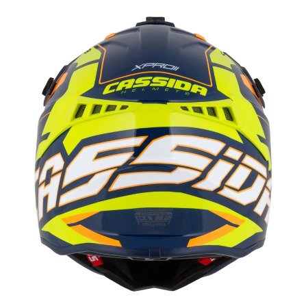 Motokrosová prilba CASSIDA Cross Pro 2 Contra modro/oranžovo/fluo žltá