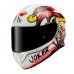 Helma na motorku MT Targo Joker bílo/červená