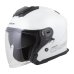 Otevřená prilba na motorku CASSIDA Jet Tech 2.0 Solid bílo/černo/šedá