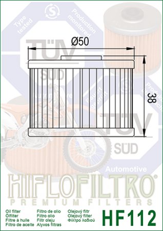 Olejový filtr HIFLOFILTRO HF 112